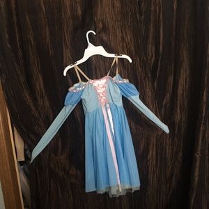 Blue lyrical dance dress costume